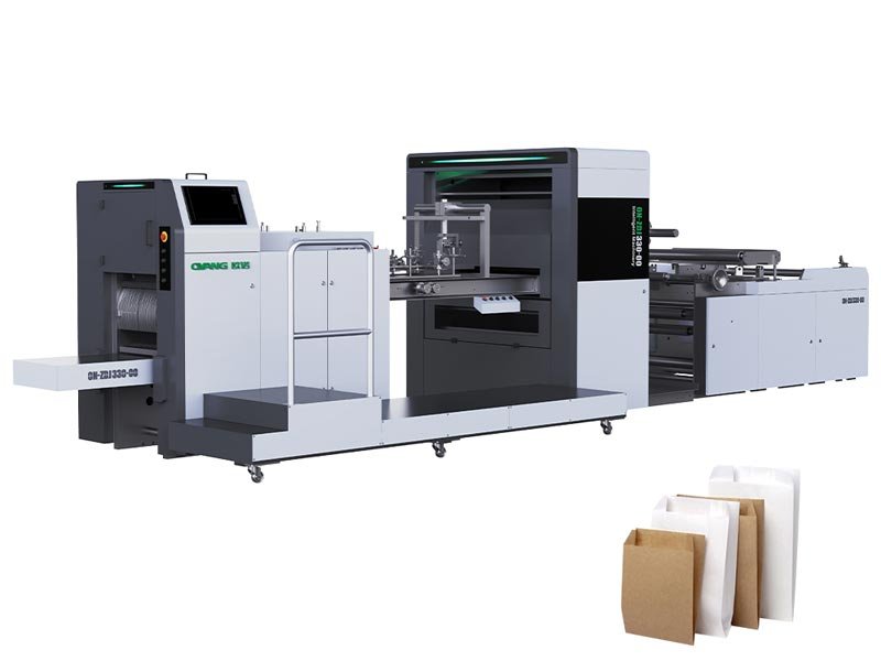 Double Channel V-Bottom Paper Bag Making Machine